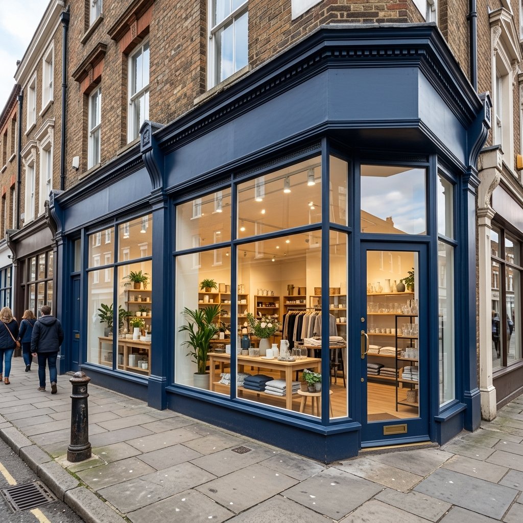 Retail shopfront with crystal clean windows in Leeds