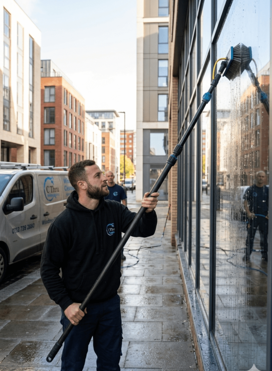 Commercial window cleaners in leeds